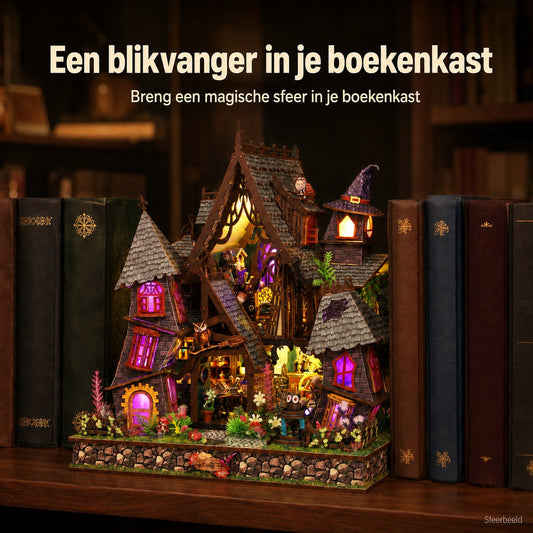 Strange Castle als sfeervolle boekenkastdecoratie