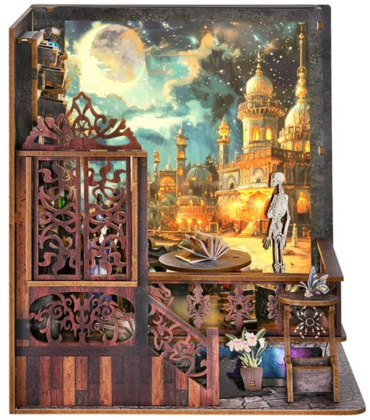 Book Nook Magic Detective Agency – 200 onderdelen – met 3 lichtstanden