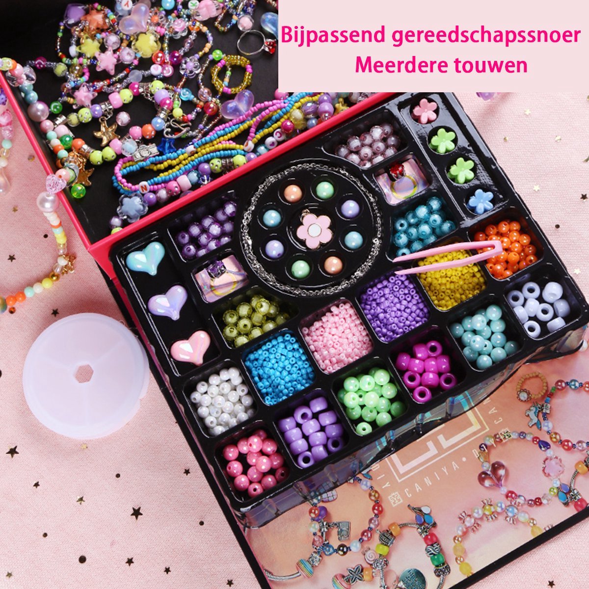 Kralenset voor kinderen – 2000 stuks – armbandjes maken