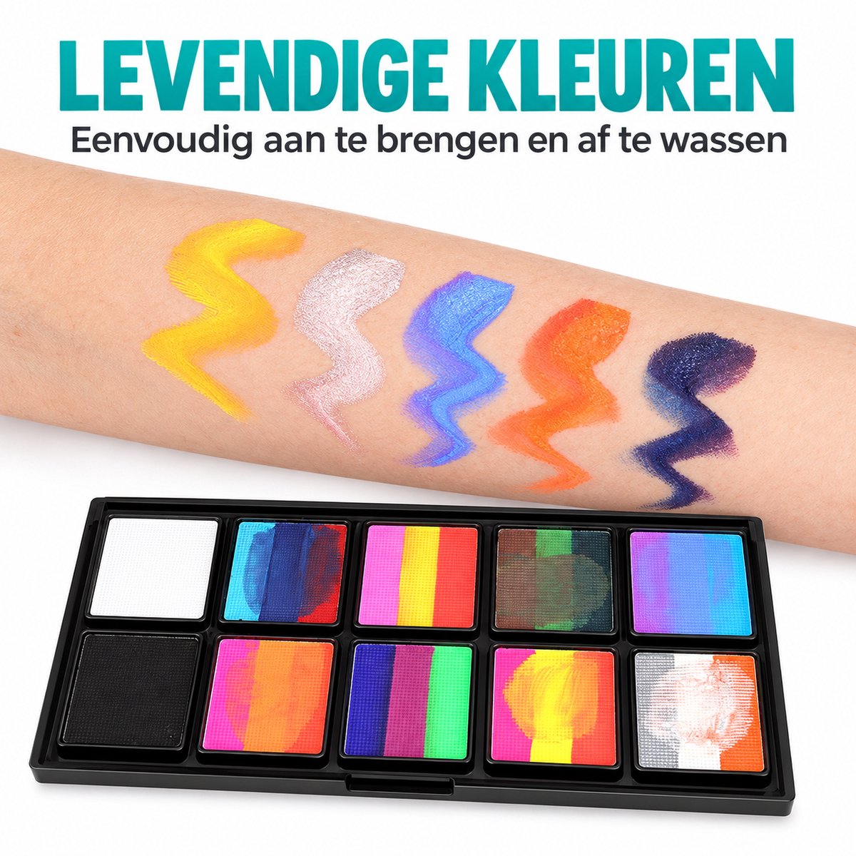 Schminkset – 26 kleuren – op waterbasis