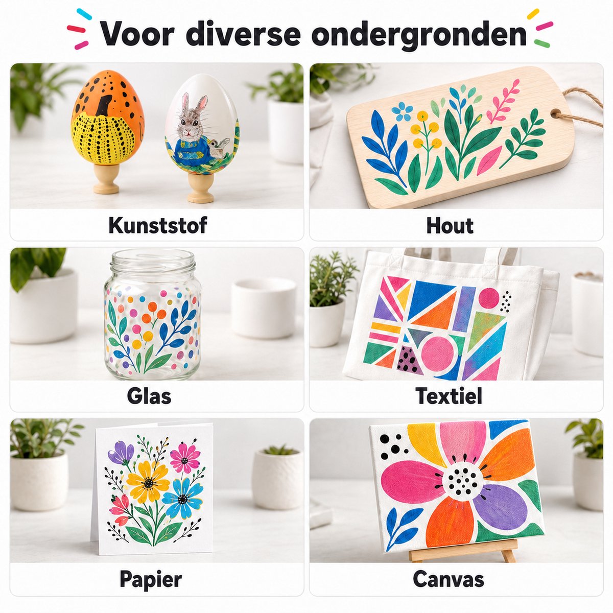 Acrylstiften Dual Tip – 60 stiften / 120 kleuren – dubbele punt