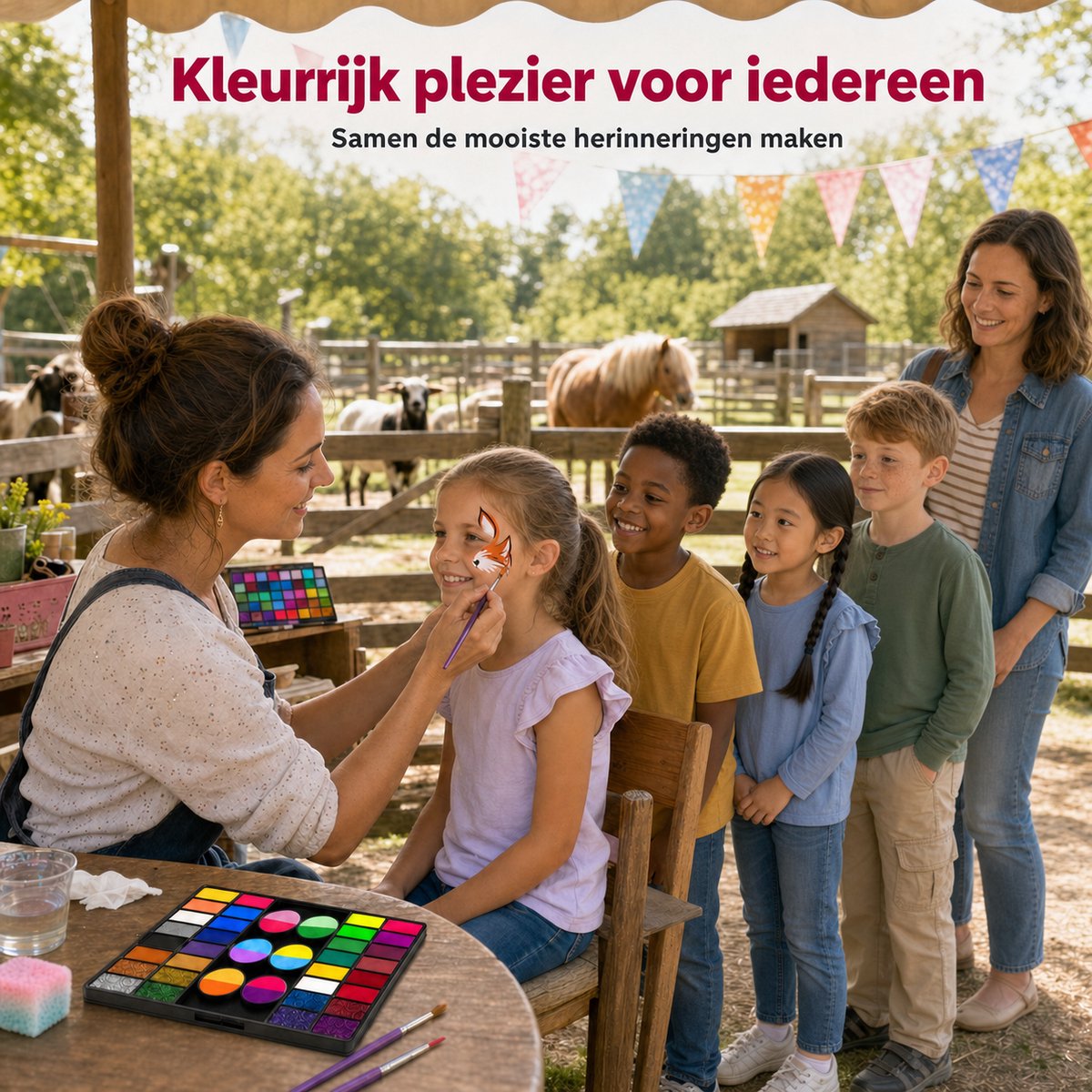 Schminkset voordeelbundel – 98 kleuren – op waterbasis