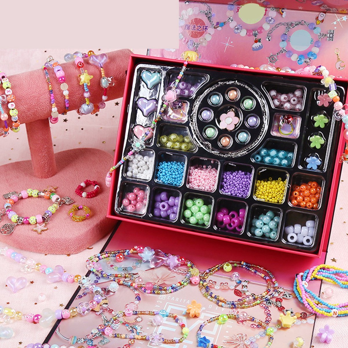 Kralenset voor kinderen – 2000 stuks – armbandjes maken
