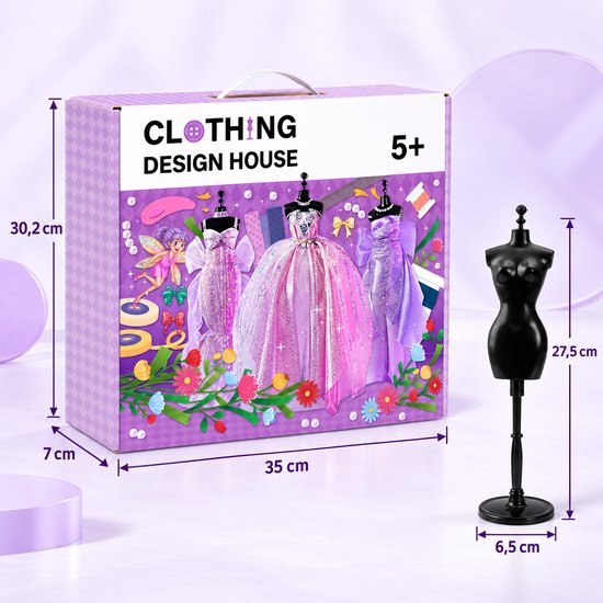 Modeontwerpset – 2000+ onderdelen – met 6 paspoppen — 8721398055329 — 3