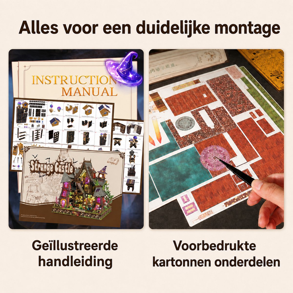 Strange Castle montage en handleiding